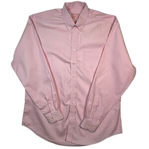 Bobby’s Fashions Button Down Dress Shirt Mens Pink LS Custom Tailored Hong Kong